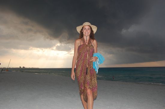 Mimi war mit dem Gewitter in ihrem Element! 