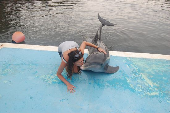 Sogar ein Beso gibt sie mir! *Glück*