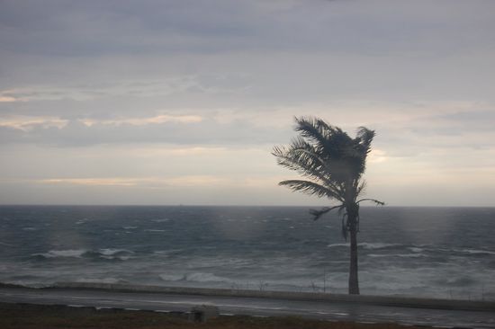 Eine windige und regnerische Fahrt von Varadero zurück nach Havanna