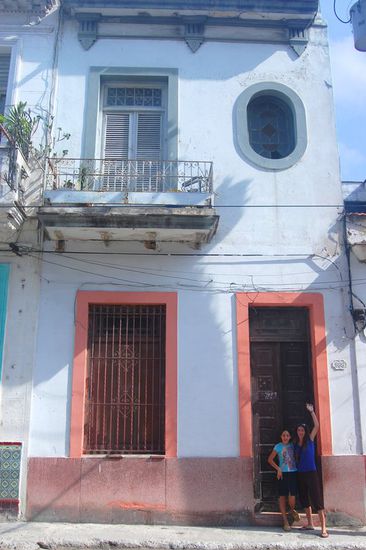 Der Eingang zum Wohnhaus