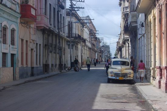 Dann runter die Straße