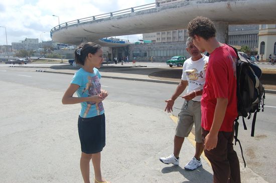 Spontane Konversation mit einem Eingeborenen 