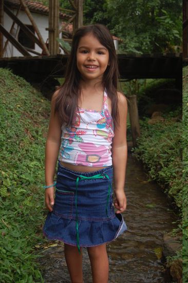 Ihre fünfjährige Tochter Maria Victoria - sehr süß! 