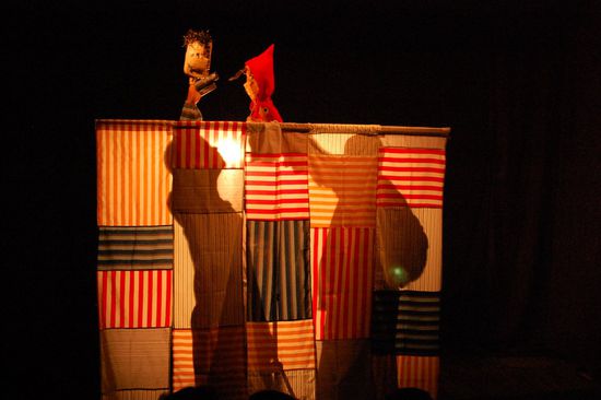 Doch schnell war die Szenerie klar: Rotkäppchen!