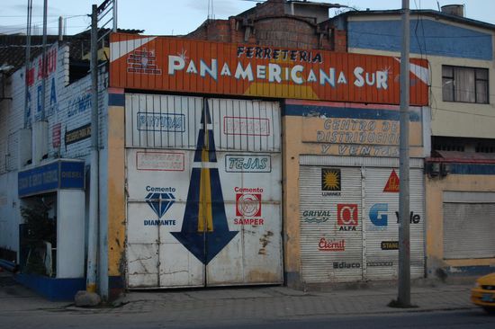 ...der uns über die Panamericana Sur...