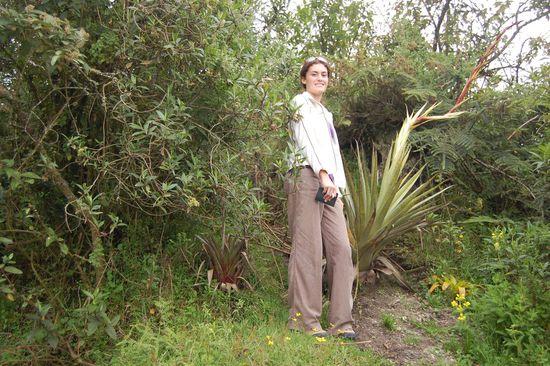 Mimi und die Riesen-Bromelia.