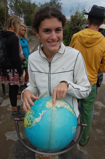 Der Aequator in echt und aufm Globus...