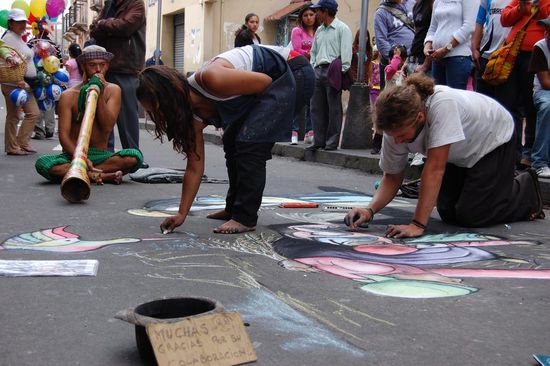 Strassenmalerei, sehr beeindruckend!