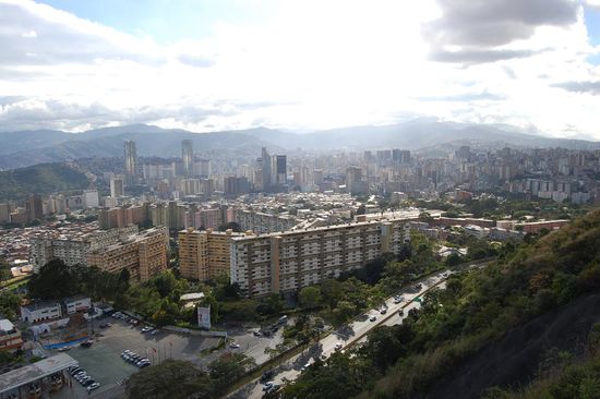 Caracas von der Kabine aus