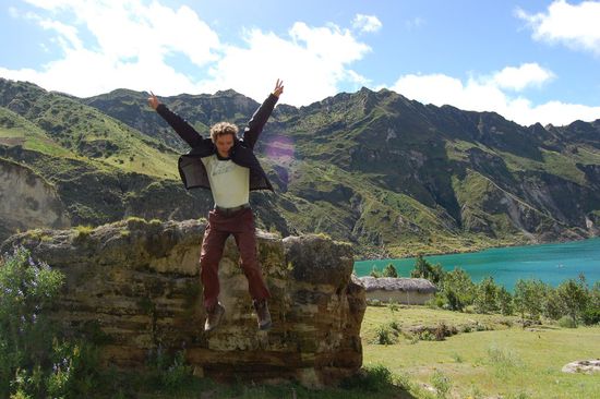 Stefan hat trotz der 3800 Hoehenmeter sehr viel Energie...