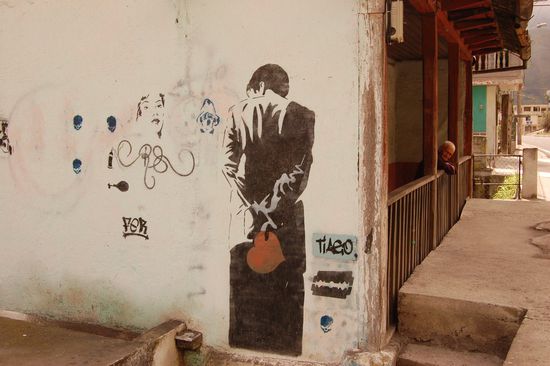 Banksy war auch schon in Baños 