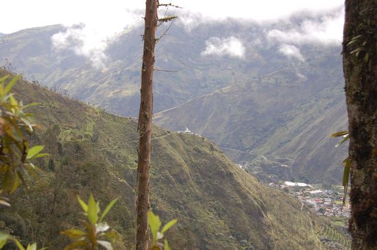 Genau in der Mitte des Bildes zu sehen unser zweites Teilziel des Tages: "Mirador de la virgen"