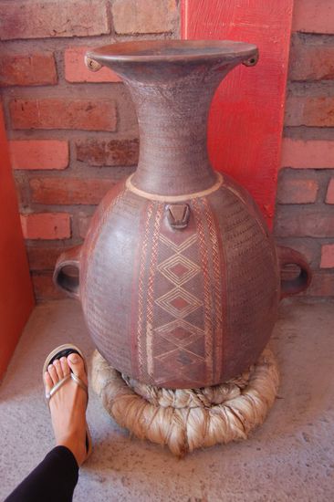 ...oder diese riesige Vase der Inkas.