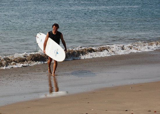 "Oh nein, die Wellen sind mir zu hoch!" 