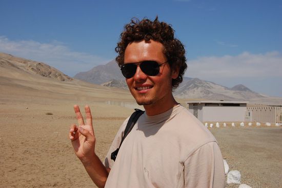 Stefan in der Wüste