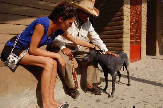 Fühlt sich sehr krass an, die Haut, wie 40 Grad warmes Leder...