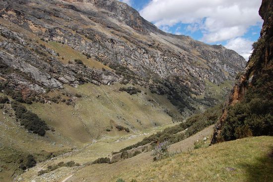 Erster Ausblick auf eine typische Almlandschaft, wie es sie auch in Österreich geben könnte.