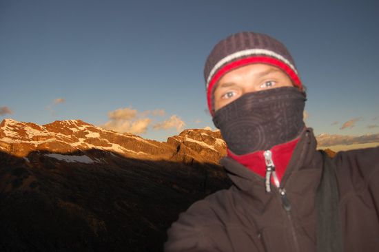 Noch ein paar Photos der glühenden Gipfel im Sonnenuntergang...