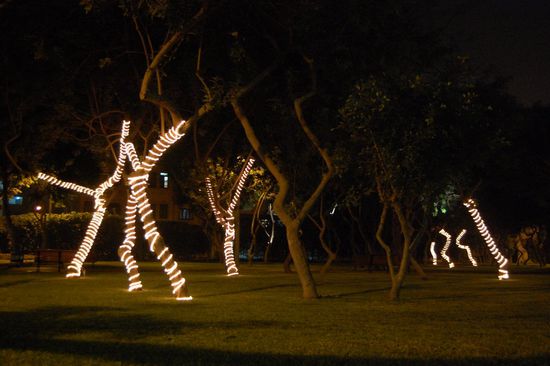... und Weihnachtsbeleuchtung!