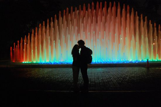 Ein romantischer Kuss ...   