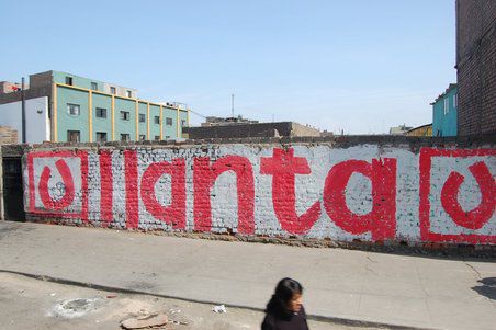 Werbung zum Wahlkandidaten Ollanta (der übrigens die Wahl gewonnen hat und Präsident Perus wird)