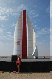 Ein Gedenkmal an den Befreier von Südperu