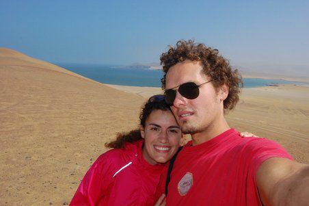Hinter uns liegt die Peninsula de Paracas.