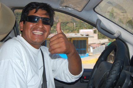 Unser kooler Fahrer Lucho
