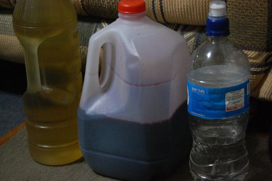 v.l.n.r: Mate de Coca, Chicha Morada y agua 