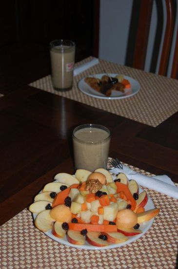 Obsttellervariante 2.0 Was es zu trinken gab weiß ich leider nimmer, war aber sicherlich sehr gesund! Und lecker!
