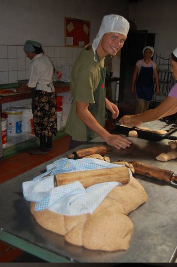 Was wird das? Weizenarepas? Keine Ahnung, auf jeden Fall ist die Mütze stylisch.