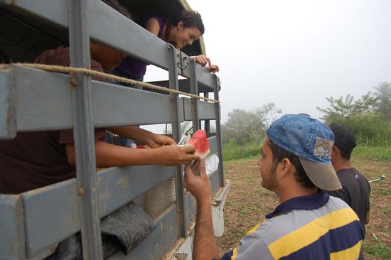 Ums Frühstück kümmerten sich derweil Mirjam &amp; Nikisha.