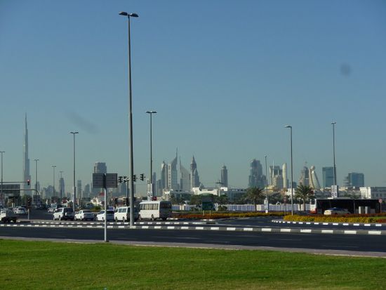Blick auf die Skyline Dubais......