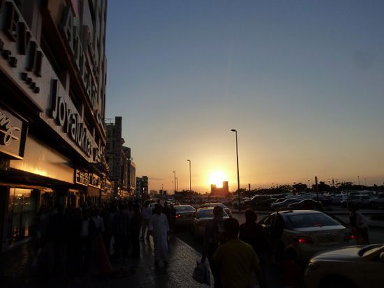 Sonnenuntergang am Old Deira Souq