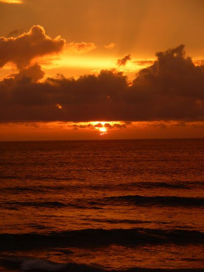 Sonnenuntergang am Strand von Colombo