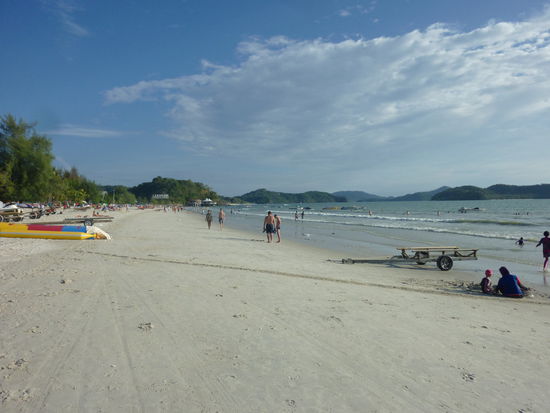 sieht zwar hier nicht danach aus - aber am Pantai Cenang war ne Menge los... 