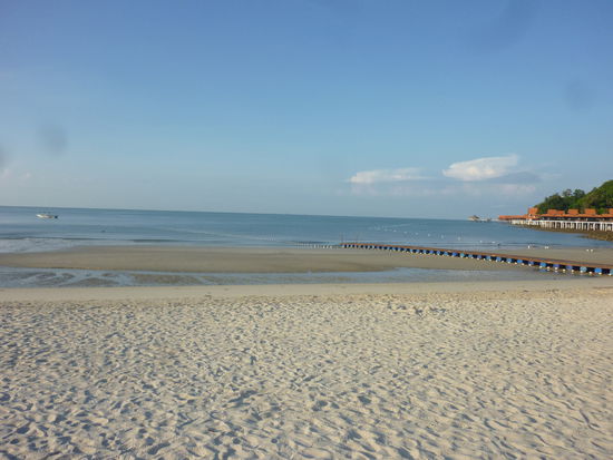 Ein letzter Blick aufs Wasser bei morgendlicher Ebbe.....