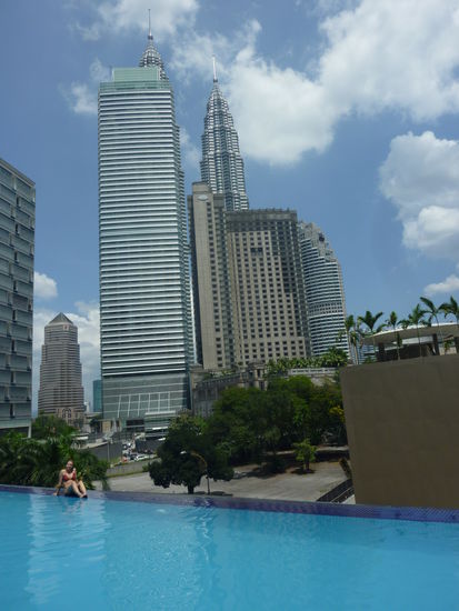 Erholung am Pool....