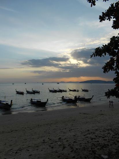 doch die Abendstimmung ist selbst in Ao Nang schön!