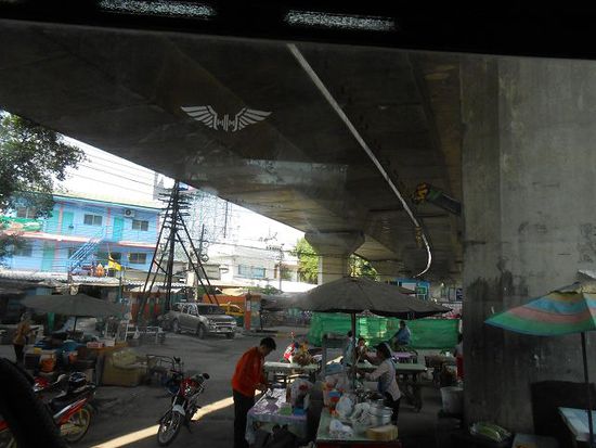 ...Blick aus dem Zug (Einzugsgebiet Bangkok).....nicht schön, aber auch das ist Bangkok...