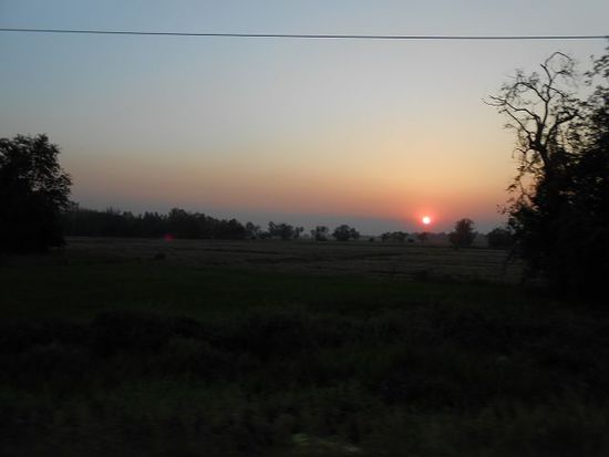 Sonnenuntergang unterwegs....