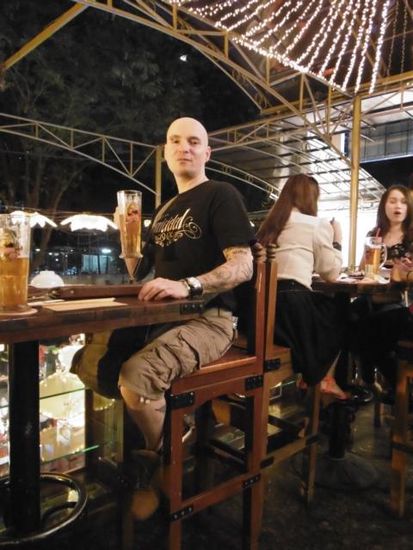 Das einzig gute an dem Lokal: selbst gebrautes Bier!