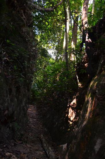 ...eine Mini-Schlucht.... 