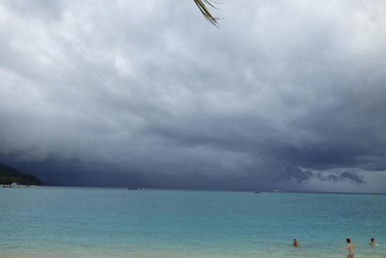 ...böse Regenfront...