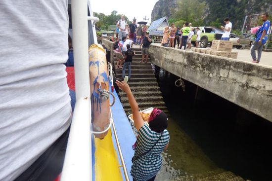 Mit Essen konnte man sich in Trang auch versorgen 
