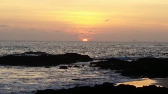 ....erster Sonnenuntergang....