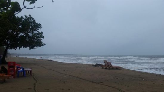 ...so präsentierte sich mir der Kuta-Beach an meinem ersten Tag...