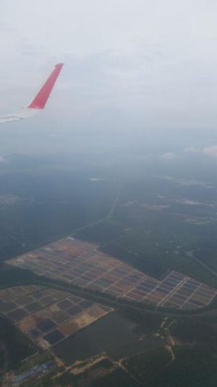 über Malaysia....sozusagen im Landeanflug