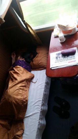 ...eine meiner Mitreisenden...