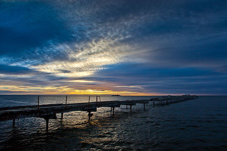 Landesteg am Hafen von Punta Arenas